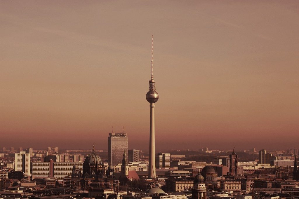 berlin, tv tower, skyline