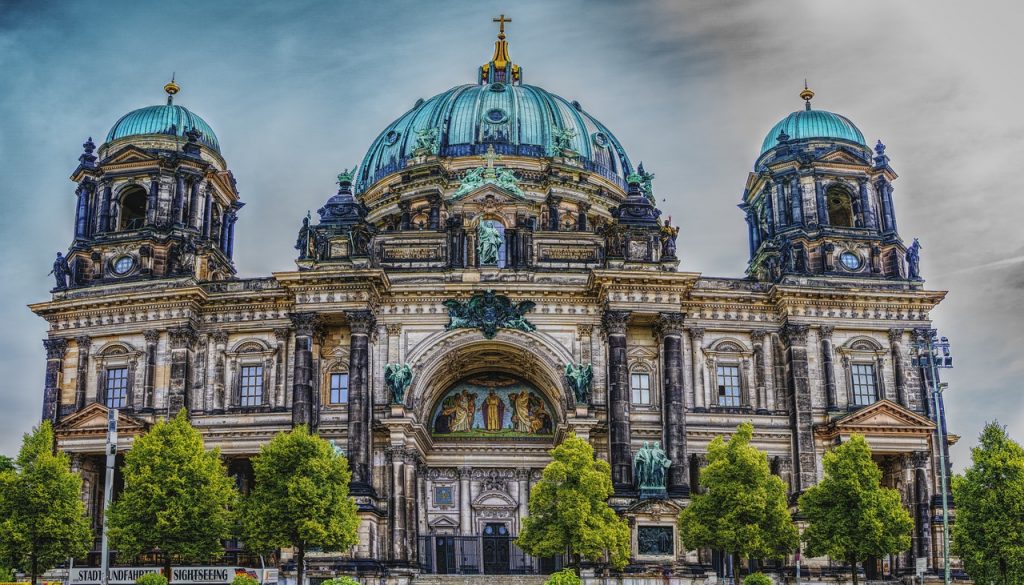 berlin cathedral, building, architecture