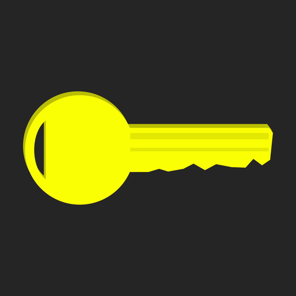 key, key service, yellow