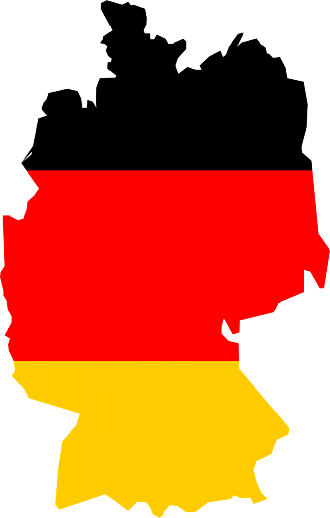germany, flag, map